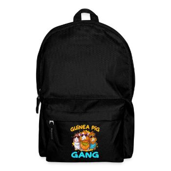 Guinea Pig Gang für eine Meerschweinchen - Rucksack - Schwarz - Vorne