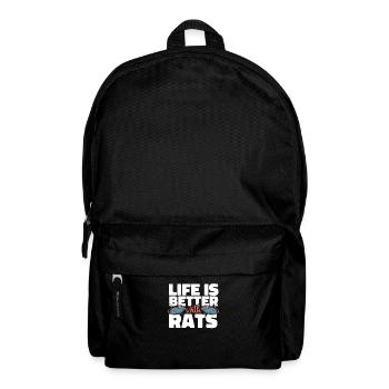 Rat life is better with rat life rats - Backpack - black - Front