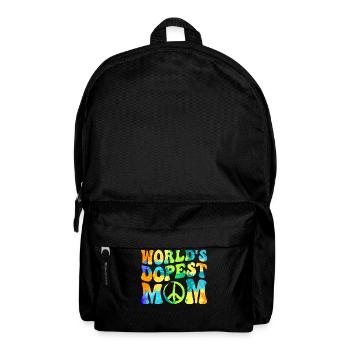 Hippie Mom Tie Dye Frieden - Rucksack - Schwarz - Vorne