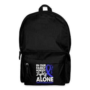No one fights alone Angelman syndrome consciousness - Backpack - black - Front