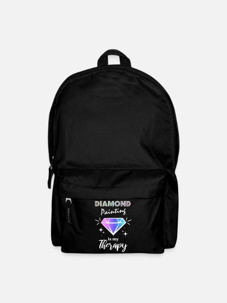 Diamond Painting is my Therapy - Rucksack - Schwarz