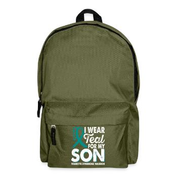 Wear teal for Month of Consciousness - Backpack - olive green - Front