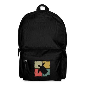 Sea Turtle Tortoise Retro Vintage - Rucksack - Schwarz - Vorne