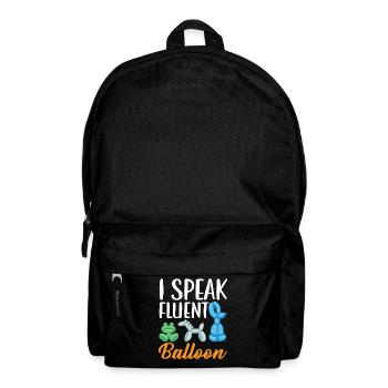 Ich spreche fließend Ballon Twister Ballonmodellie - Rucksack - Schwarz - Vorne