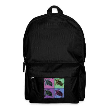 Sea Turtle Tortoise Retro Vintage - Sac à dos - noir - Devant
