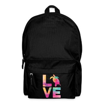 Sea Turtle Tortoise Love - Rucksack - Schwarz - Vorne