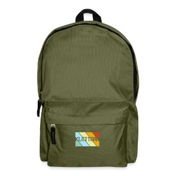Klettern Retro - Rucksack - Olivgrün - Vorne