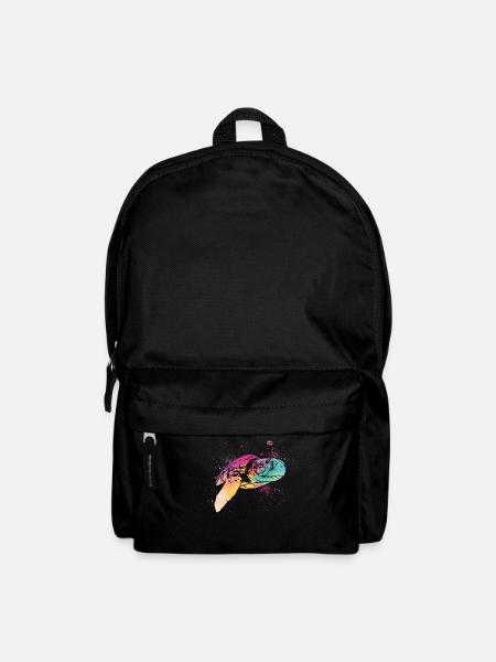 Sea Turtle Tortoise Watercolor - Rucksack - Schwarz
