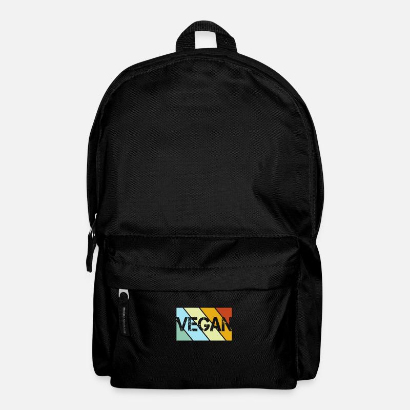 Vegan Retro - Rucksack - Schwarz