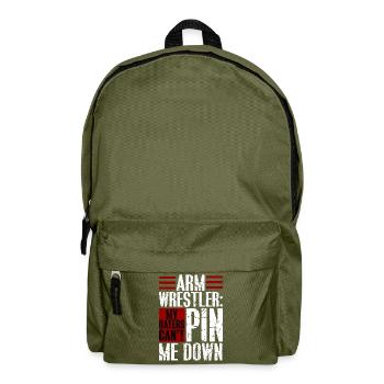Arm wrestling - Backpack - olive green - Front