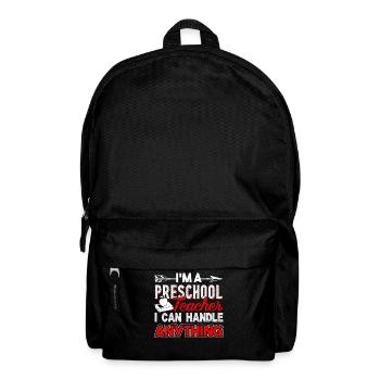 Preschool Teacher Handle Anything - Backpack - black - Front