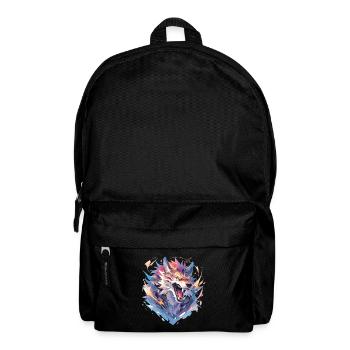 Polygone de loup - Sac à dos - noir - Devant