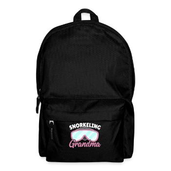 Snorkeling Grandma Snorkel Dive Scuba Diving - Backpack - black - Front