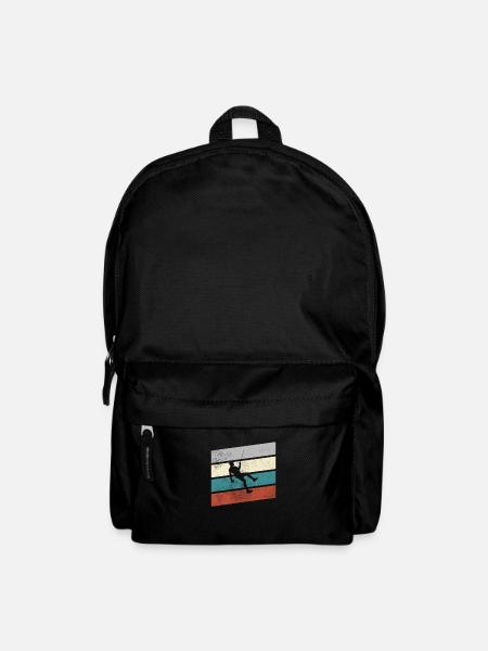 Klettern Retro - Rucksack - Schwarz