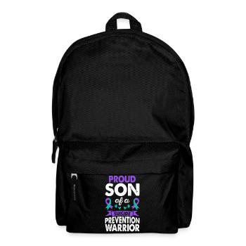 Fils du guerrier de la prévention du suicide - Sac à dos - noir - Devant