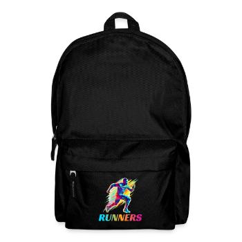Dynamische Läufer Lauf Wettkampf - Rucksack - Schwarz - Vorne