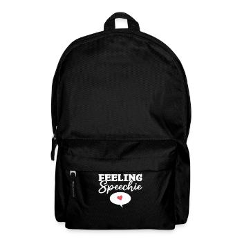 Feeling Speechie Speech Pathology Speech Therapist - Backpack - black - Front