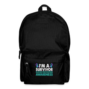 Mois de la sensibilisation à la prévention du suicide pour - Sac à dos - noir - Devant