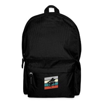 Klavier Retro - Rucksack - Schwarz - Vorne