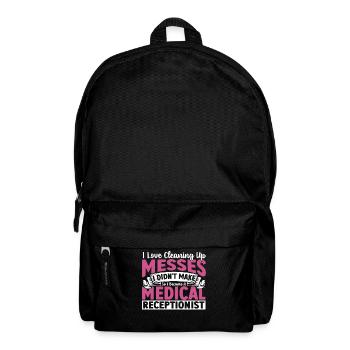 J’adore nettoyer les dégâts que je - Sac à dos - noir - Devant