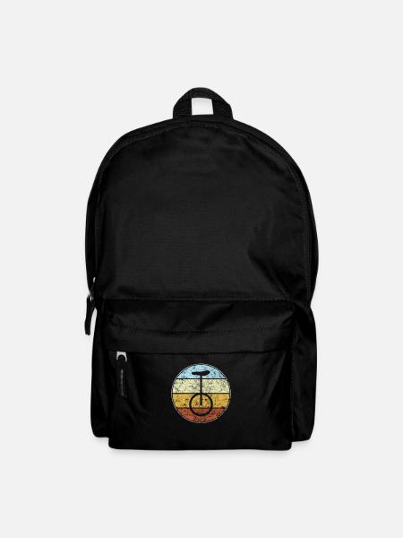 Einrad Retro - Rucksack - Schwarz