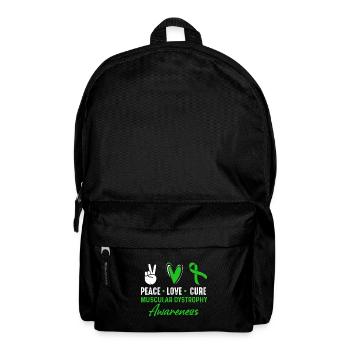 Paix, Amour, Guérison, Dystrophie musculaire, Conscience - Sac à dos - noir - Devant