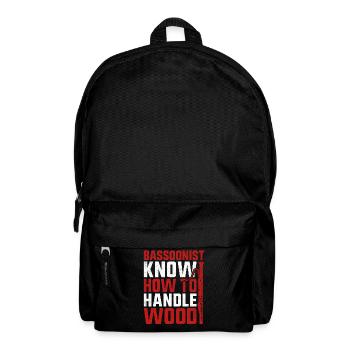Fagott - Rucksack - Schwarz - Vorne