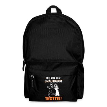 Bräutigam Hochzeit Heiraten Junggesellenabschied - Rucksack - Schwarz - Vorne
