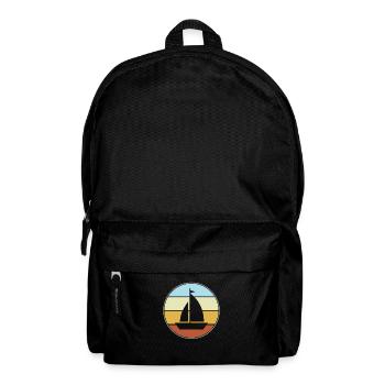 Rétro de la voile - Sac à dos - noir - Devant