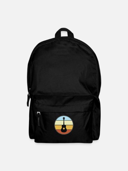 Gitarre Retro - Rucksack - Schwarz
