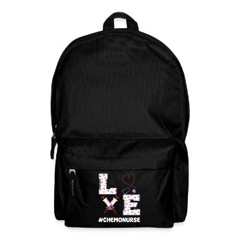 Chemo Nurse Valentine's Day Gift - Backpack - black - Front