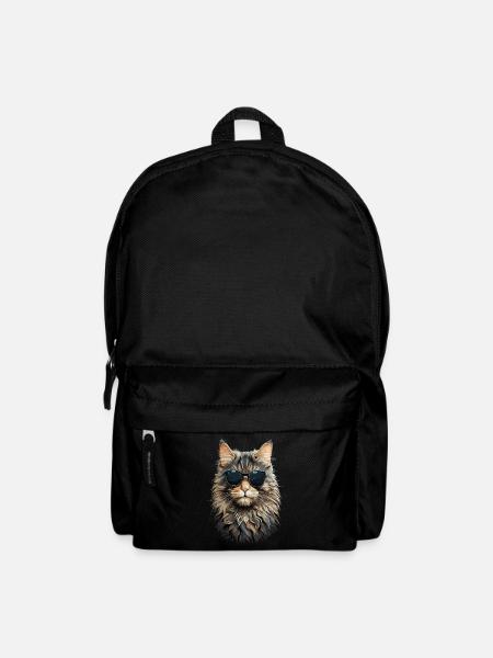 Coole Norwegische Waldkatze Katze Katzenliebhaber - Rucksack - Schwarz