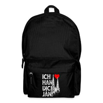 Ich Han Dich Jän Kölsch Kölle Kölner Karneval Köln - Rucksack - Schwarz - Vorne