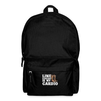 Line dancing is my cardio, line dancing - Rucksack - Schwarz - Vorne