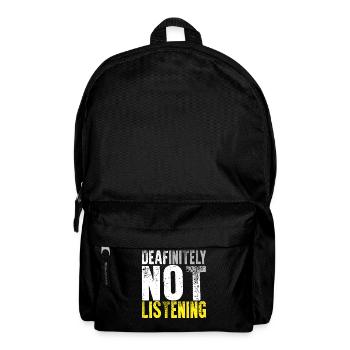Deaf Pride ASL Gebärdensprache - Rucksack - Schwarz - Vorne