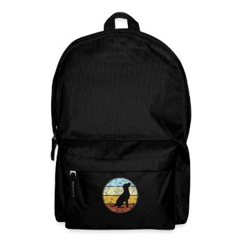 Hund Retro - Rucksack - Schwarz - Vorne