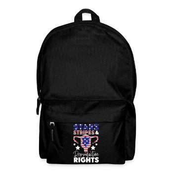 Étoiles féministes du drapeau américain - Sac à dos - noir - Devant