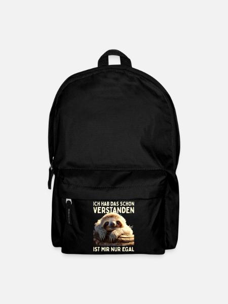 Hab Das Schon Verstanden Ist Mir Nur Egal Faultier - Rucksack - Schwarz
