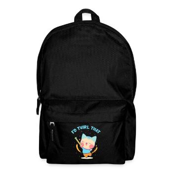 Gymnastik Design für Taktstock drehen - Rucksack - Schwarz - Vorne