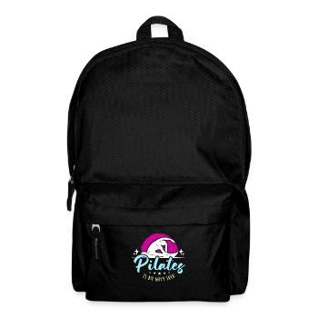 Pilates Is My Happy Hour Meditation Pilates Class - Backpack - black - Front