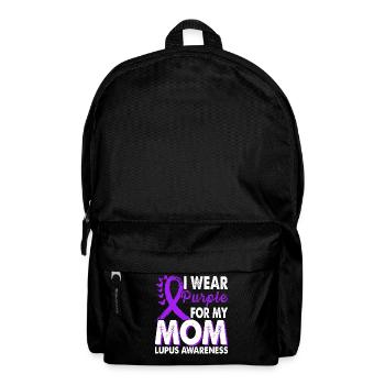 Wear purple for lupus awareness month - Backpack - black - Front