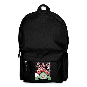 Cottagecore Aesthetic Japanese Kawaii Frog - Backpack - black - Front