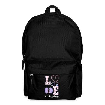 Urology Nurse Valentine's Day Shirt - Backpack - black - Front