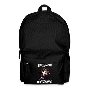Gymnastik Design für Taktstock drehen - Rucksack - Schwarz - Vorne
