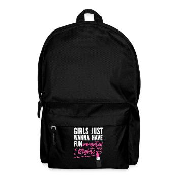 Feminist Lipstick Girls Just Wanna - Rucksack - Schwarz - Vorne