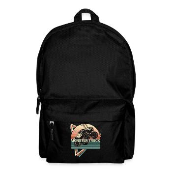 Monster Truck Retro - Backpack - black - Front