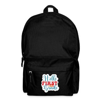 Hello 1st Grade Back To School First Day - Backpack - black - Front