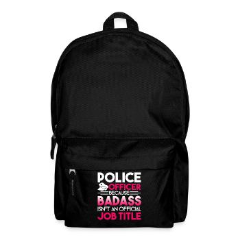 Police Officer Police Officer Job Title - Backpack - black - Front