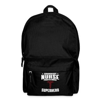 Gerontology Nurse Practitioner Superhero - Backpack - black - Front