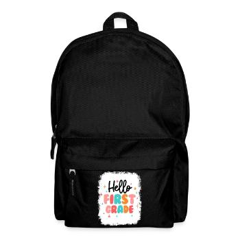 Hello 1st Grade Back To School First Day - Backpack - black - Front